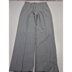Confezioni Riserva Dress Pants Mens 34x36 Gray Wool Pleated Unhemmed Italy NWT